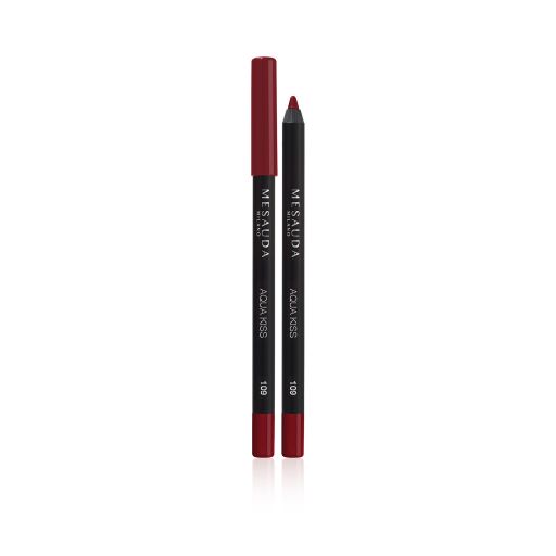 Aqua Kiss Waterproof Lip Liner 109 ( Rouge Noir ) - Mesauda Milano |  Lip pencil στο Make Up Art