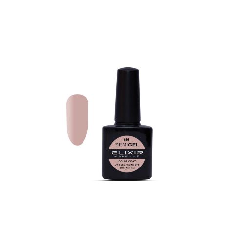 Semigel (Ημιμόνιμο βερνίκι) – #816 (Oyster) 8ml - Elixir Make-Up |  Ημιμόνιμα βερνίκια στο Make Up Art