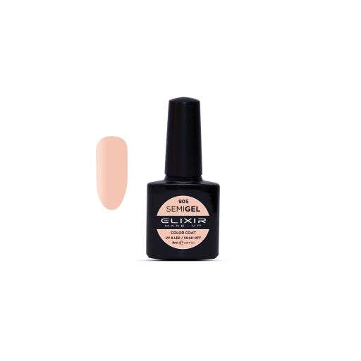 Semigel (Ημιμόνιμο βερνίκι) - #905 (Tea Rose) 8ml - Elixir Make-Up |  Ημιμόνιμα βερνίκια στο Make Up Art
