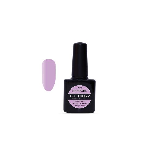 Semigel (Ημιμόνιμο βερνίκι) - #909 (Periwinkle) 8ml - Elixir Make-Up |  Ημιμόνιμα βερνίκια στο Make Up Art