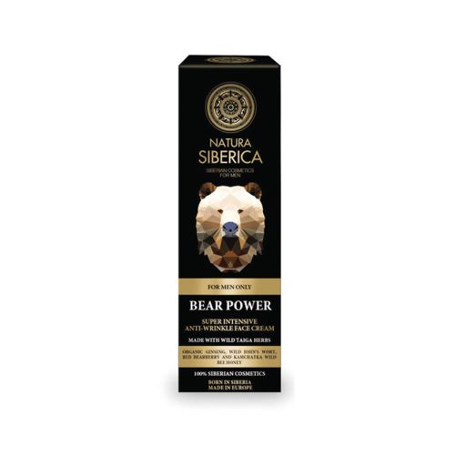 MEN Bear Power face cream , intensive anti-wrinkle face cream ,suitable for all skin types , for mature skins , 50ml - Natura Siberica |  Face στο Make Up Art