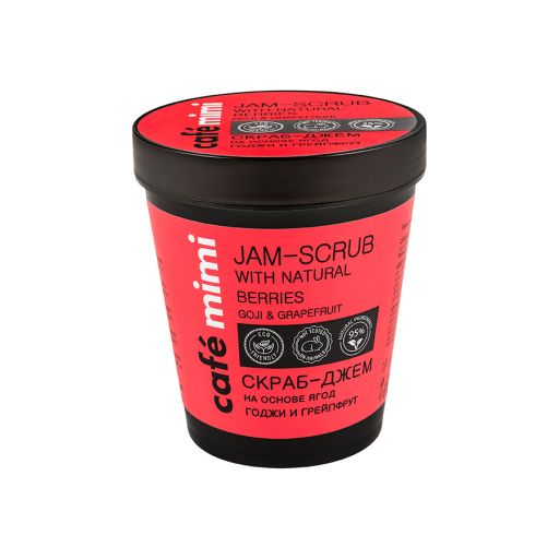 Goji Berry & Grapefruit Body Scrub Jam 270 g - Cafe Mimi |  Περιποίηση επιδερμίδας στο Make Up Art