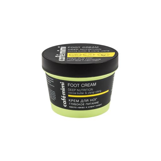 Foot Cream Deep Nutrition  Cocoa Butter & Ylang - Ylang 110 ml - Cafe Mimi |  Πόδια στο Make Up Art