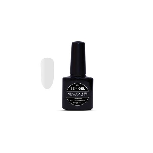 Ημιμόνιμο βερνίκι 8ml  #801 (Top Coat) - Elixir Make-Up |  Ημιμόνιμα βερνίκια στο Make Up Art