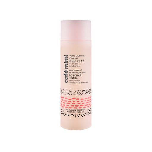 Micellar solution for face Pink Clay 200 ml - Cafe Mimi |  Περιποίηση επιδερμίδας στο Make Up Art