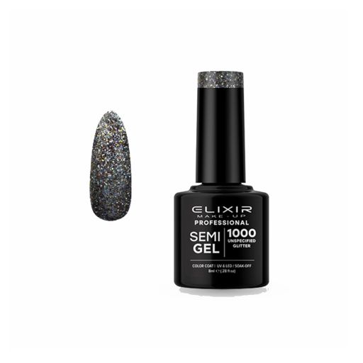 Semigel 8ml – #1000 (Unspecified Glitter) - Elixir Make-Up |  Nails στο Make Up Art