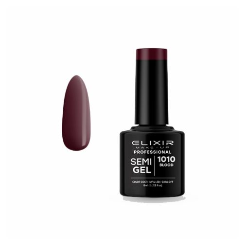 Semigel 8ml – #1010 (Blood) - Elixir Make-Up |  Nails στο Make Up Art