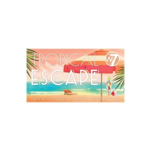 Tropical Escape Face And Eye Palette Golden Gaze L\M- W7 |  Eyeshadow - Παλέτες Σκιών στο Make Up Art