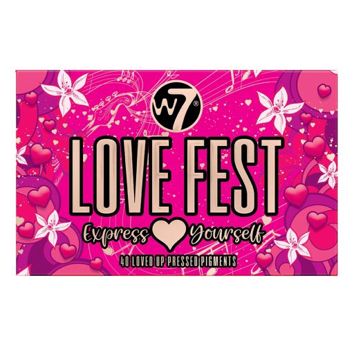 Love Fest Pressed Pigment Palette 36g - W7 |  Μακιγιάζ στο Make Up Art